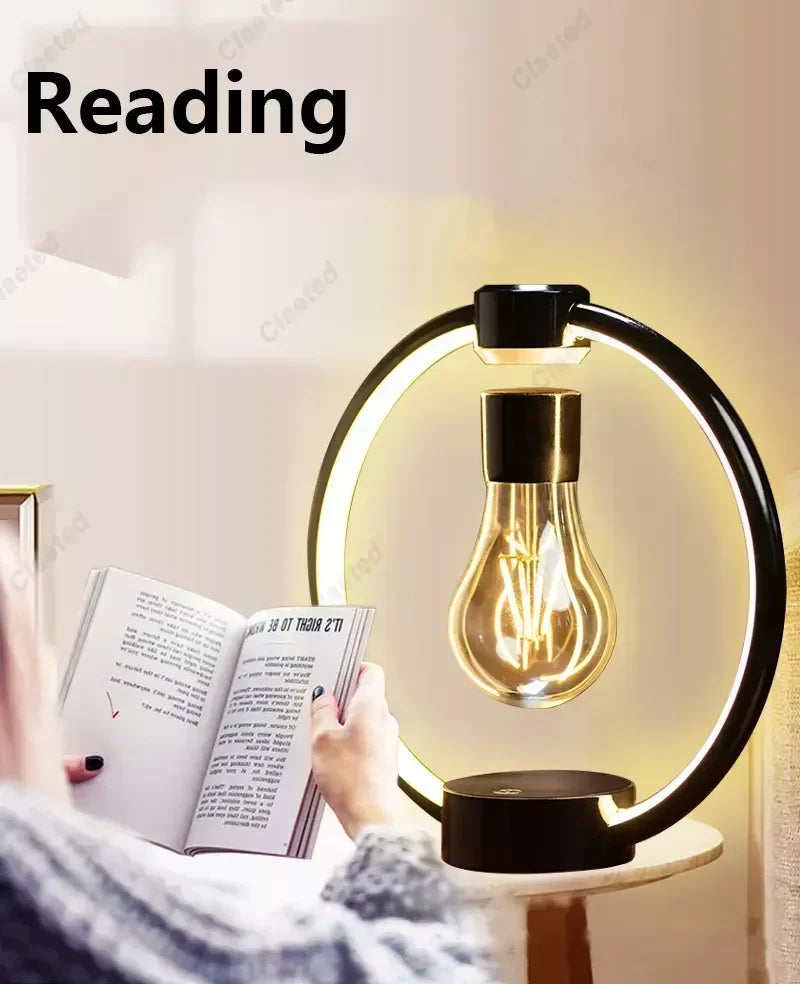 NEW Magnetic Levitating Bulb – Retro RGB LED Night Light for Bedroom and Home Decor