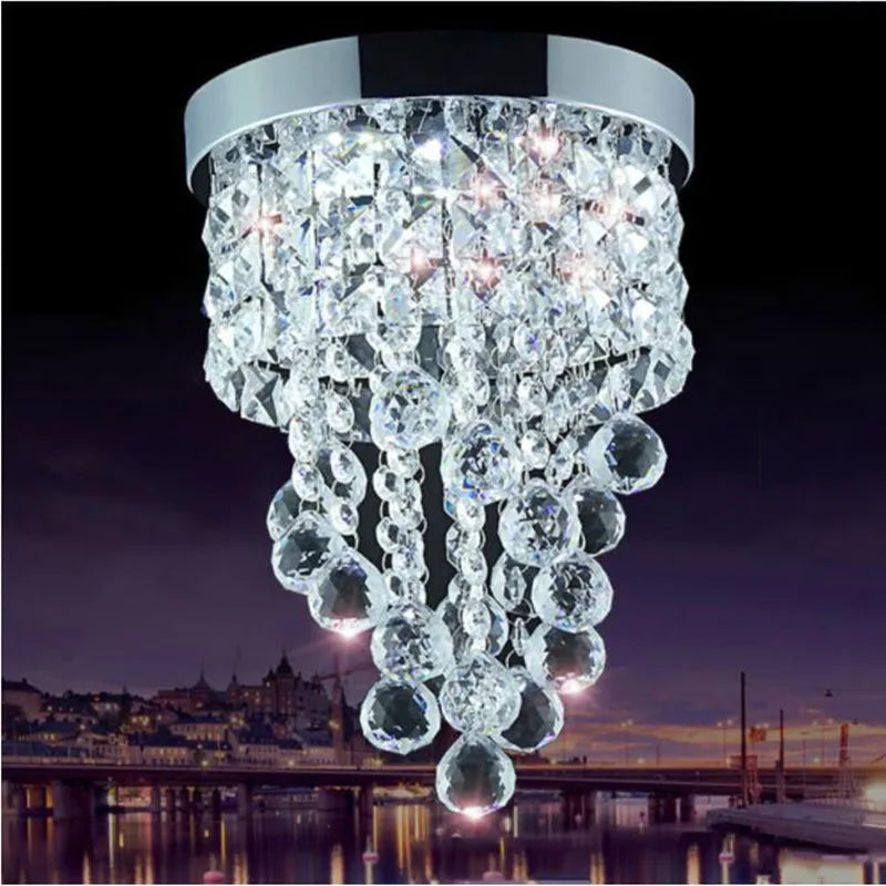 Modern LED Crystal Chandelier Light Lamp Lustre Chandeliers Lighting Hanging Pendant Ceiling Fixtures Luminaire For Living Room