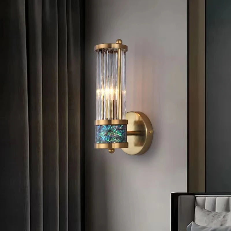 Modern Gold Crystal Wall Lamp - Elegance and Illumination for Every Space