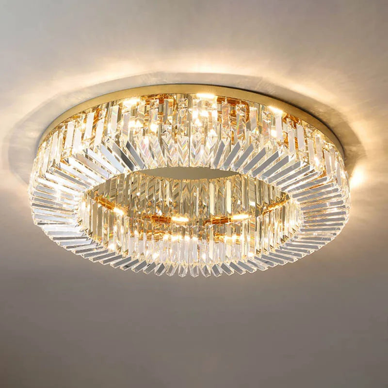 Modern Luxury Crystal Ceiling Lamp: Elevate Your Living Space