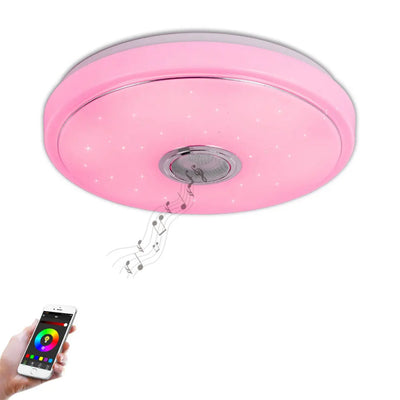 Smart LED Ceiling Light with Bluetooth-Compatible Speaker