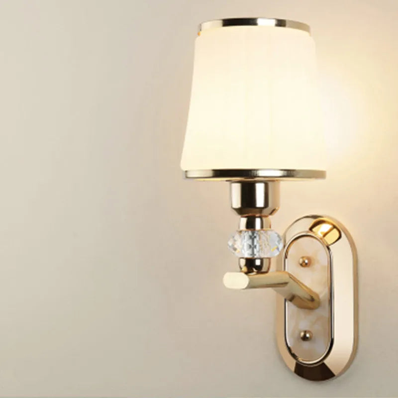 Modern LED Wall Lamp with Glass Lampshade | Wall Sconces