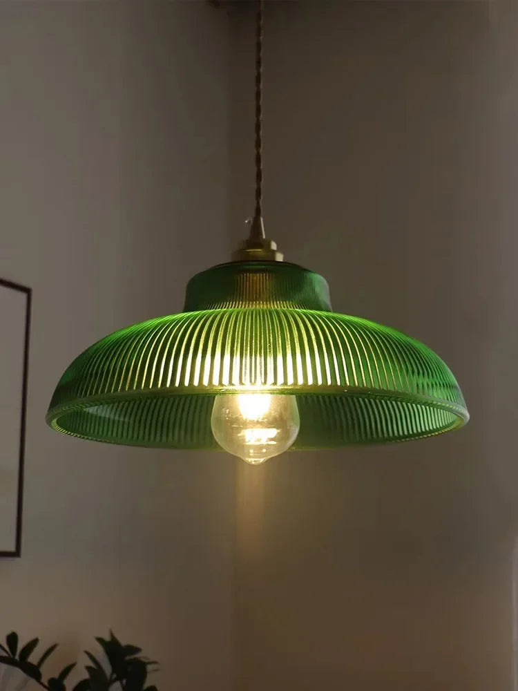 LED Vintage Glass Pendant Light