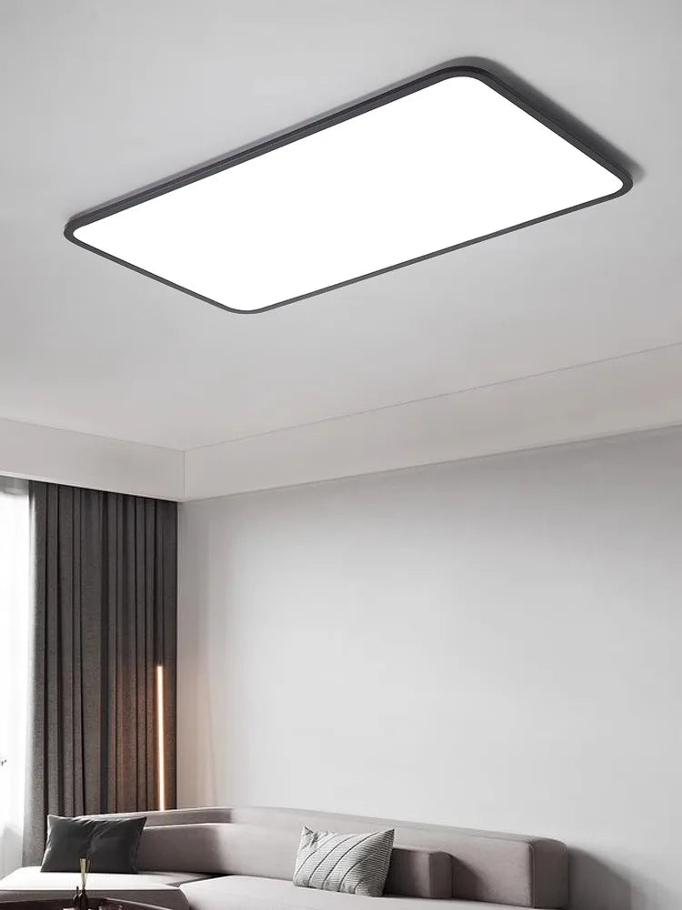 Modern Minimalist Rectangular LED Ceiling Lamp - Smart Lighting Fixture for Living Room Bedroom Indoor