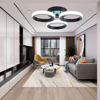 LED Ceiling Light Modern 3 Rings - Stylish Illumination for Every Space