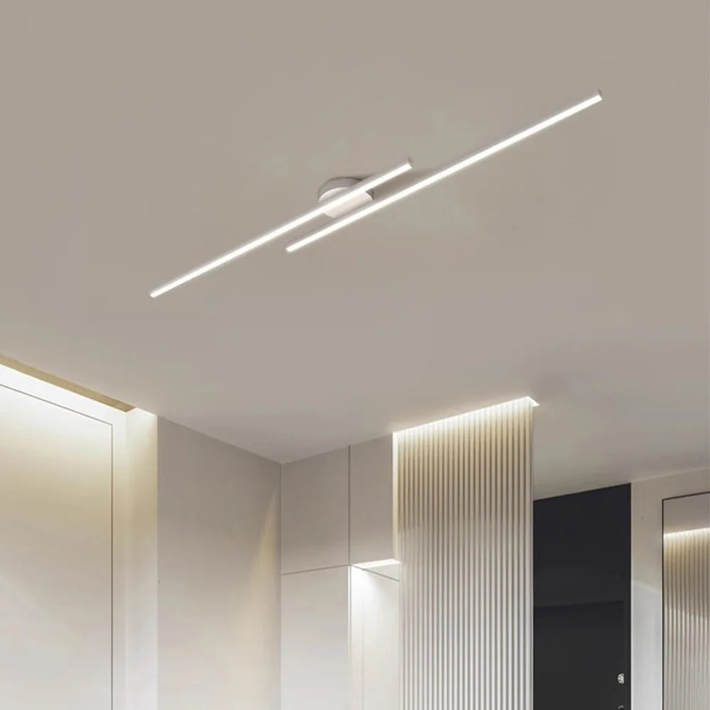 Modern LED Aisle Ceiling Light - Nordic Style Long Spotlight Ceiling Lamp for Living Room, Hallway, Balcony, and Office