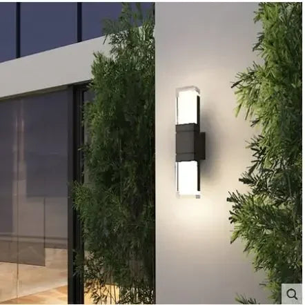 Modern Minimalist Waterproof LED Outdoor Wall Lamp - Perfect for Gardens and Balconies