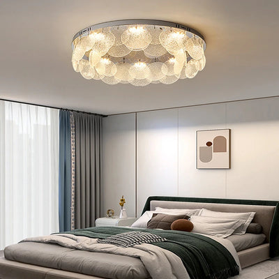 Luxury Living Room Crystal Lamp - Modern Simple Atmosphere Ceiling Lamp Package for Whole House