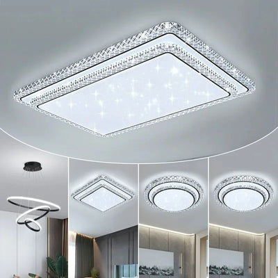 Modern Diamond Design LED Ceiling Lamp for Bedroom Living Room