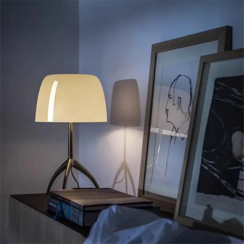 Nordic Lumiere Table Lamp - Minimalist Brass and Glass