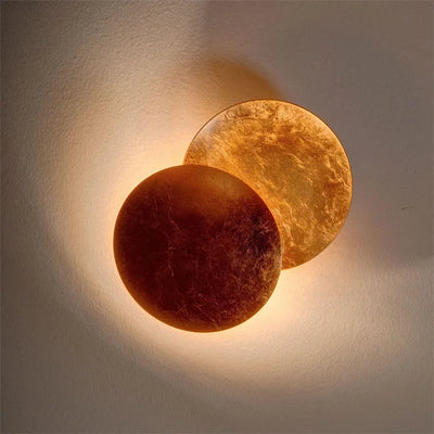 Modern Round Wall Lamp - Eclipse Bedroom Wall Lighting for Aisle, Living Room