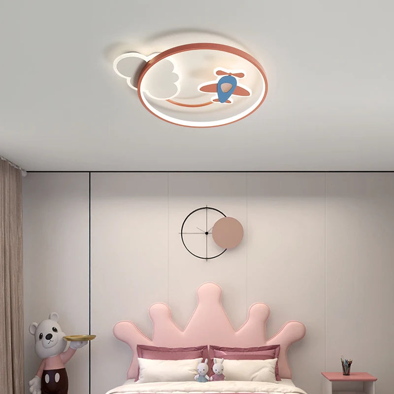 Children's Room LED Airplane Ceiling Lamp: A Fun and Functional Lighting Fixture for Boys' and Girls' Bedrooms