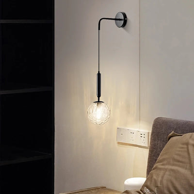 Nordic Glass Pendant Lights - Modern LED Lamp for Bedside Decor Lighting