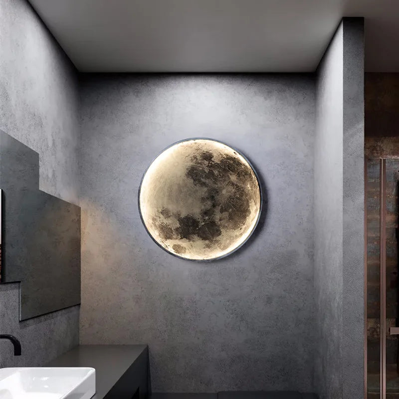 Modern Moon LED Wall Lamp Indoor Lighting Luminaire