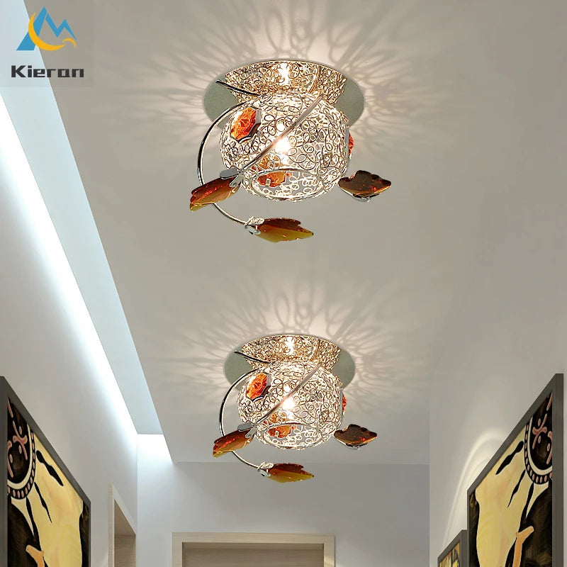 Modern Crystal LED Ceiling Lamp: Illuminate Your Space with Elegance