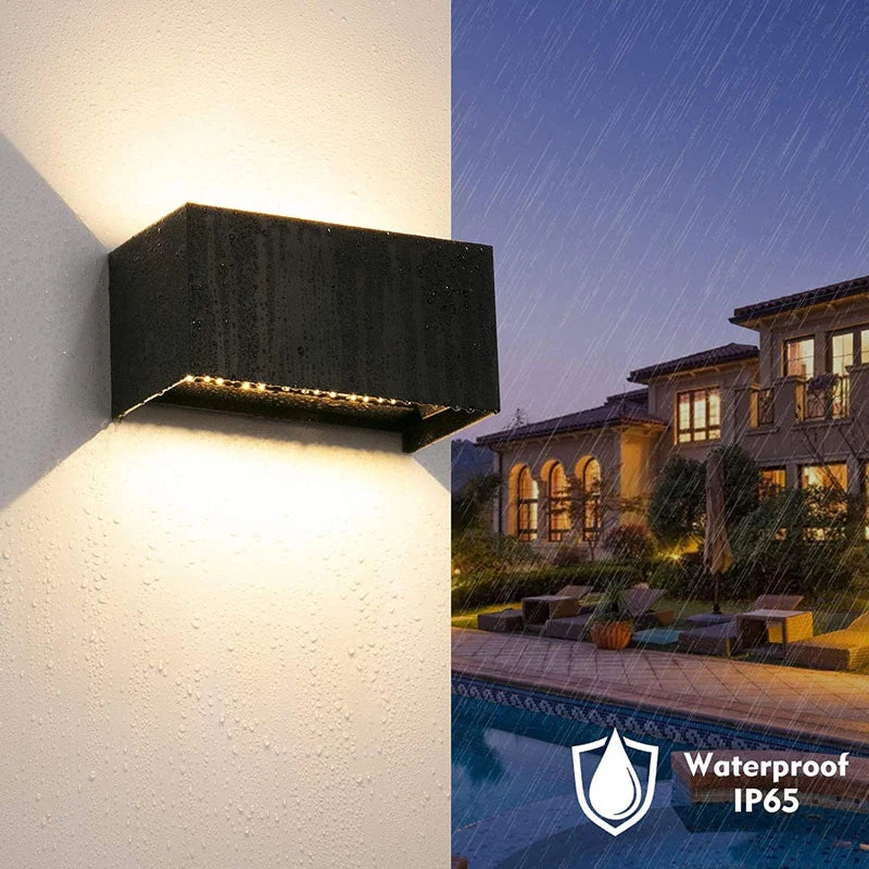 Up and Down LED Wall Lamp - Waterproof IP65 Interior Wall Light for Living Room, Bedroom, Stair, Corridor