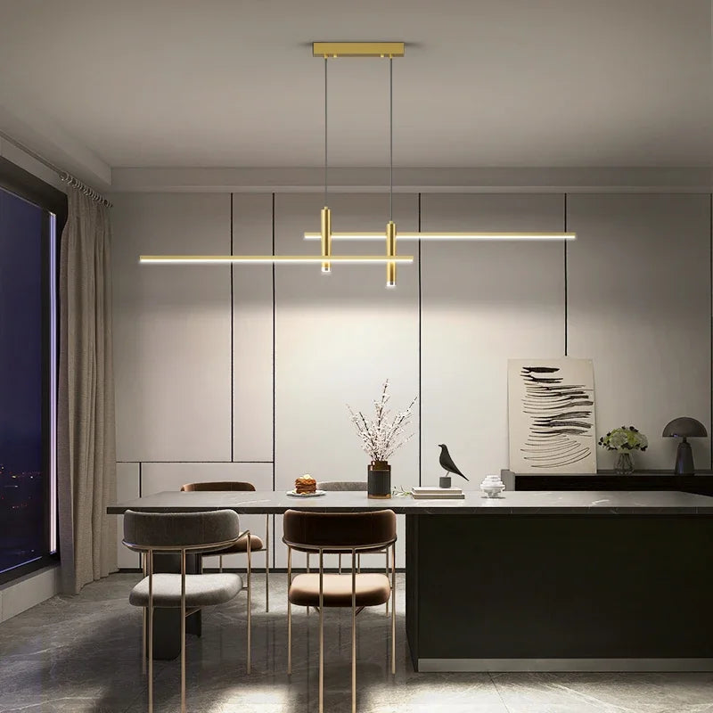 Modern LED Pendant Lamps - Minimalist Lighting for Kitchen Island, Bar, and Dining Table