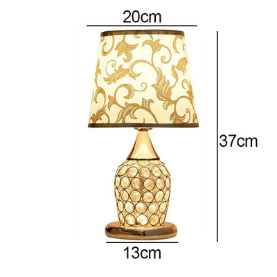 European-Style Crystal Table Lamp - Ins Simple Modern Bedroom Warm Romantic Fashion - Creative Decorative Bedside Lamp