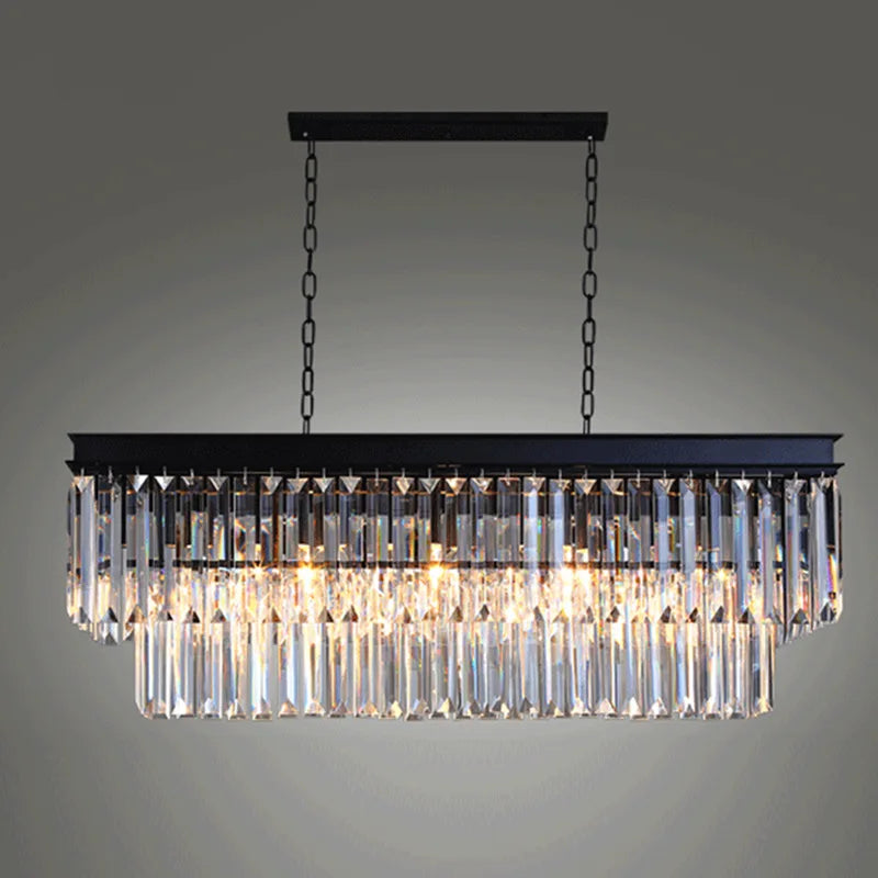 Contemporary Crystal Ceiling Chandelier - Nordic Elegance for Luxurious Living Spaces