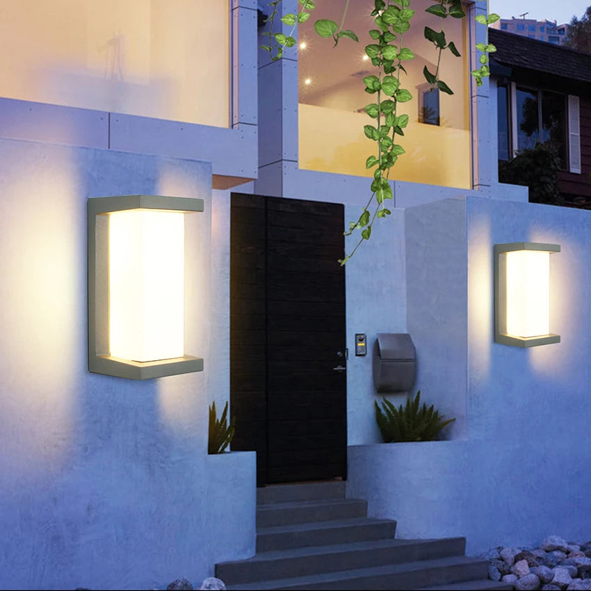 Outdoor Waterproof Long Strip Wall Lamps – Modern Sconce Lighting for Gardens, Porches, and Balconies