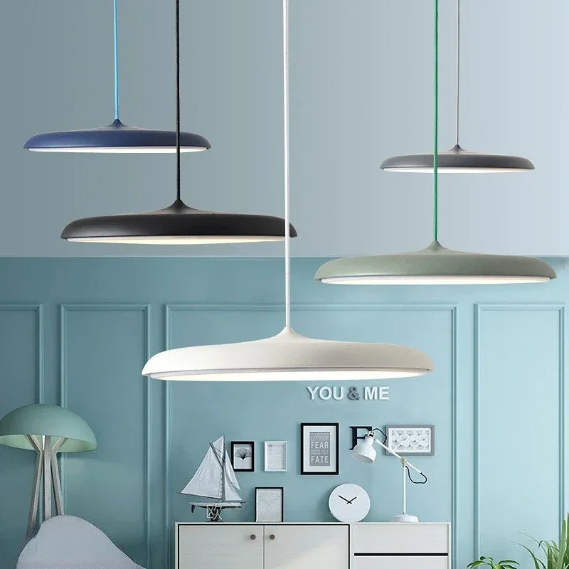 UFO Metal LED Pendant Light - Modern Art Design