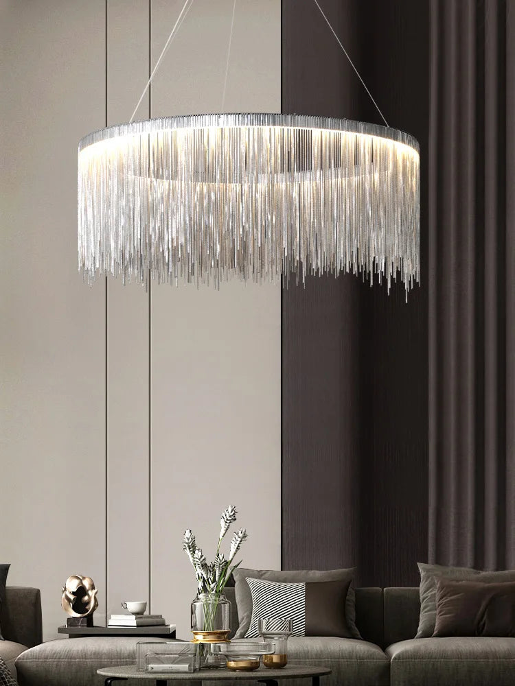 Postmodern Bohemian Pendant Light Tassel Contracted Hanging Light