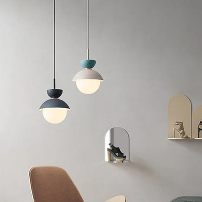 Modern Pendant Lamp - Nordic Glass Ball Light Fixture