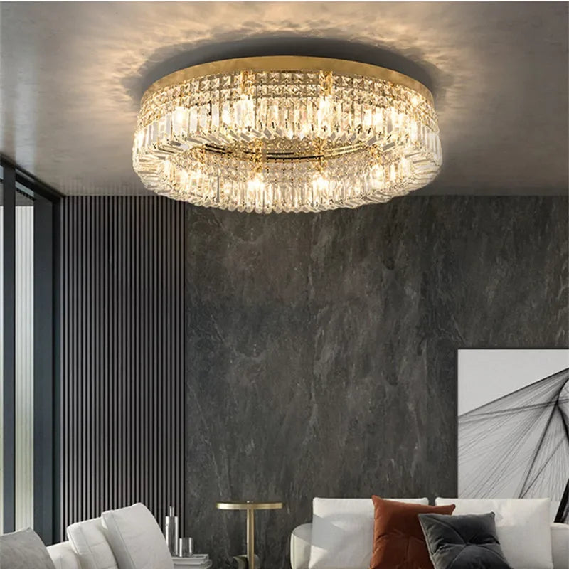 Modern Crystal Ceiling Light: Illuminate Your Space with Elegance