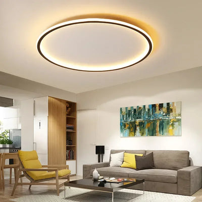 Modern LED Ceiling Chandelier - Nordic Style Round Ceiling Light for Living Room, Dining Room, Bedroom, and Corridor