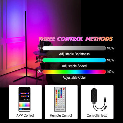 63-inch RGB LED Light Bar | Bluetooth Music Rhythm Floor Lamp