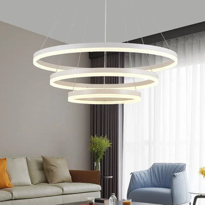 Modern LED Rings Ceiling Chandelier: Elevate Your Home Decor