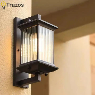 Contemporary Outdoor Aisle Wall Light – Modern Villa & Garden Fixture