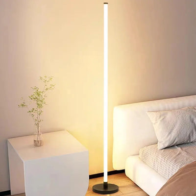 Modern LED Floor Lamp - Long Strip Vertical Lighting for Bedroom, Living Room, and Study