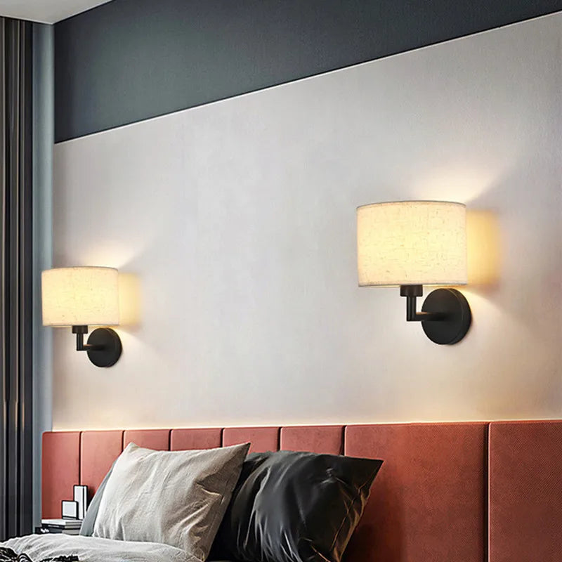 Modern Bedside Wall Lamp with Rotating Spotlight - Stylish and Functional Lighting for Every Room