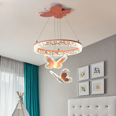 Modern Butterfly LED Chandelier: Stylish and Dimmable Lighting for Any Space