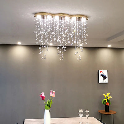 Luxury Pendant Crystal Ceiling Chandeliers - Home LED Lighting Fixture for Living Room and Dining Table