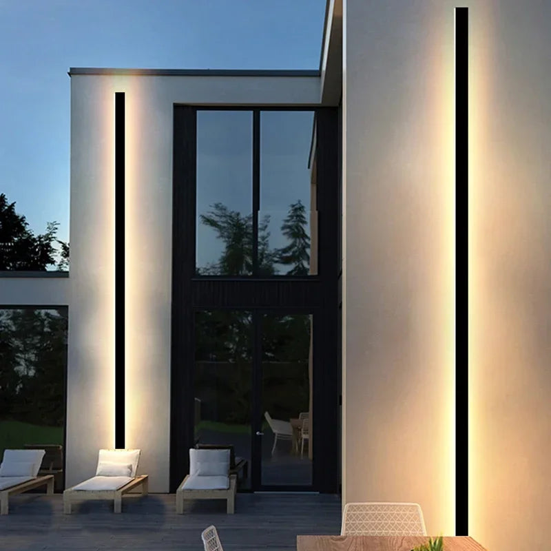 Modern Waterproof LED Outdoor Wall Light - IP65 Villa Porch and Garden Lamp