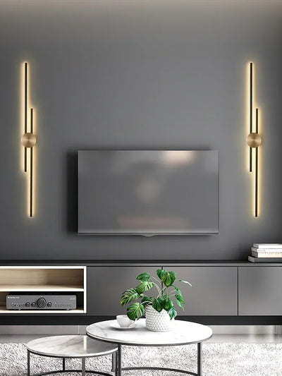 Light Luxury LED Bedside Wall Light - Contemporary Copper Wall Lamp for Bedroom, Living Room