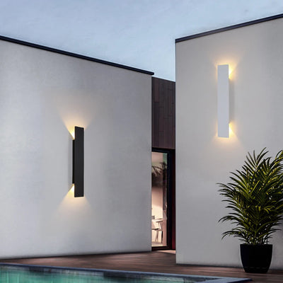 Versatile Outdoor LED Wall Lights – Up and Down Aluminum Fixtures in 20cm, 41cm, and 61cm