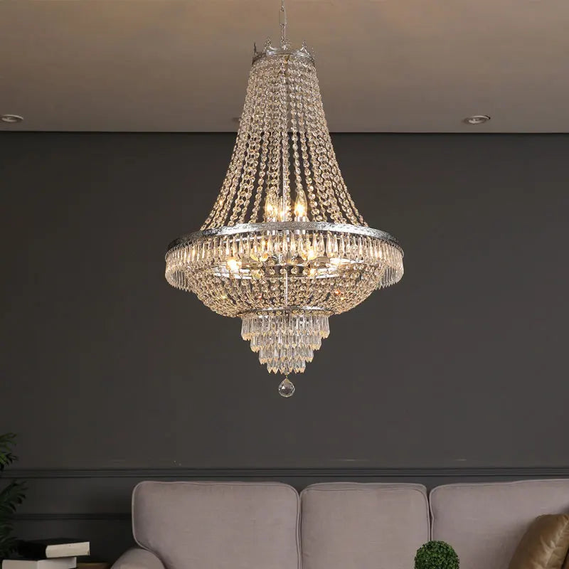 Luxury LED Crystal Chandelier - Exquisite Illumination for Grand Spaces