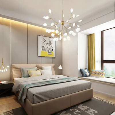 Nordic Modern Firefly Ceiling Chandelier: Illuminate Your Space with Elegance and Style