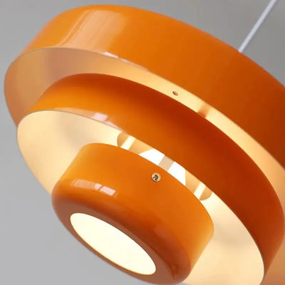 Creative Retro Orange Pendant Lamp: LED Chandelier for Dining Room and Cafe Bar