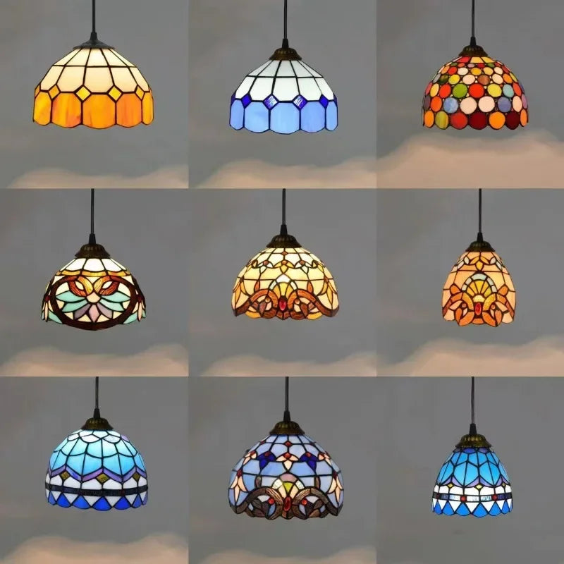 European Pendant Lamp – Creative Retro Glass Chandelier for Bar, Restaurant, Bedroom, and Balcony