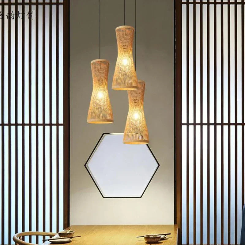 Japanese Small Chandelier: Embrace Serenity with Bamboo Elegance