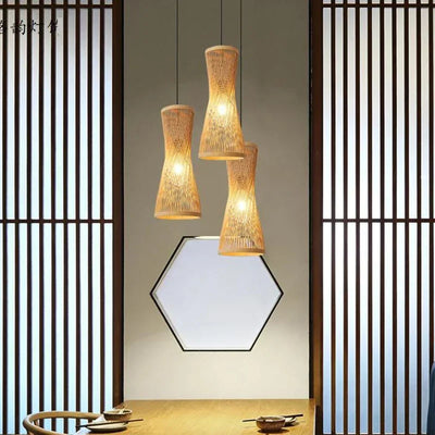 Japanese Small Chandelier: Embrace Serenity with Bamboo Elegance