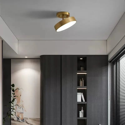 Modern LED Ceiling Light - Stylish Copper Lamp for Bedroom, Living Room, and More