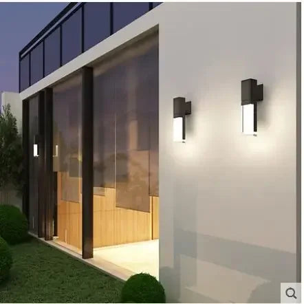 Modern Minimalist Waterproof LED Outdoor Wall Lamp - Perfect for Gardens and Balconies