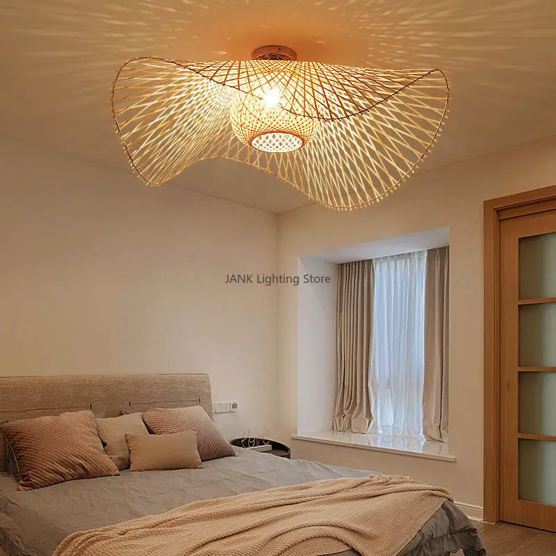 Japanese Style Bamboo Pendant Lamps: Infuse Your Space with Serene Elegance