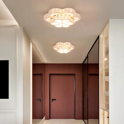 Contemporary LED Crystal Ceiling Chandelier - Gold Kitchen Lamp for Decorative Lighting, Hanging Ceiling Fixture Luminaires