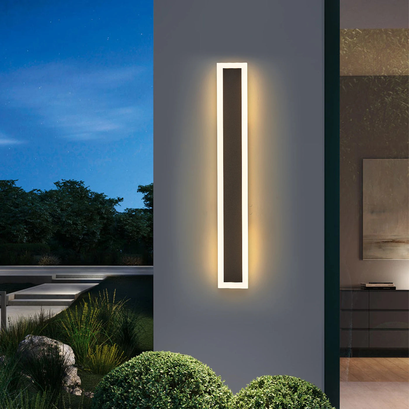 Modern Outdoor LED Wall Lamp – 3000K Warm Light Fixture for Aisles, Garages, and Porches